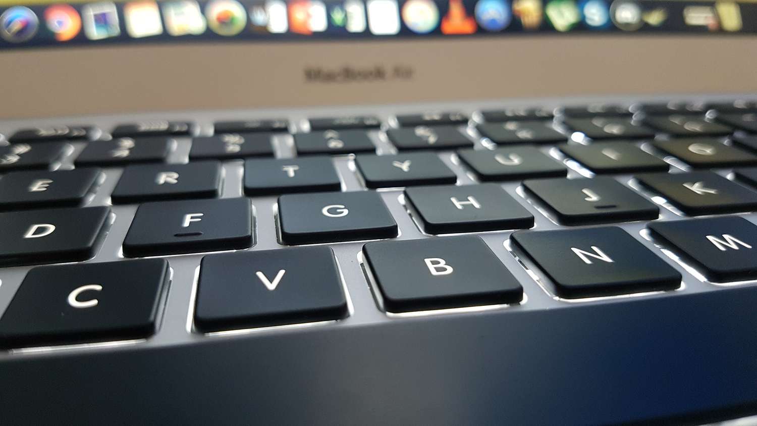 Closeup of Mac keyboard